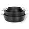 THE ROCK by Starfrit 12-Piece Space-Saving Set With T-Lock Detachable Handles